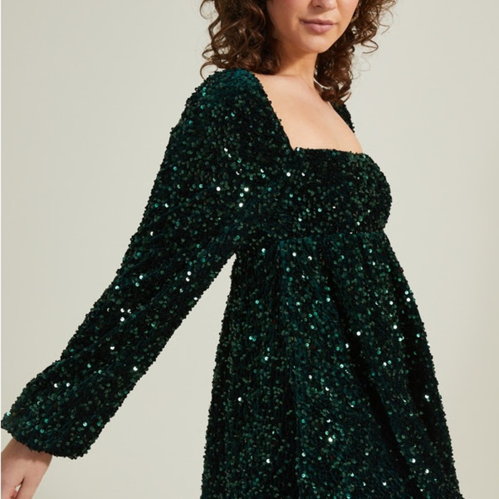 Green Sequin Dress